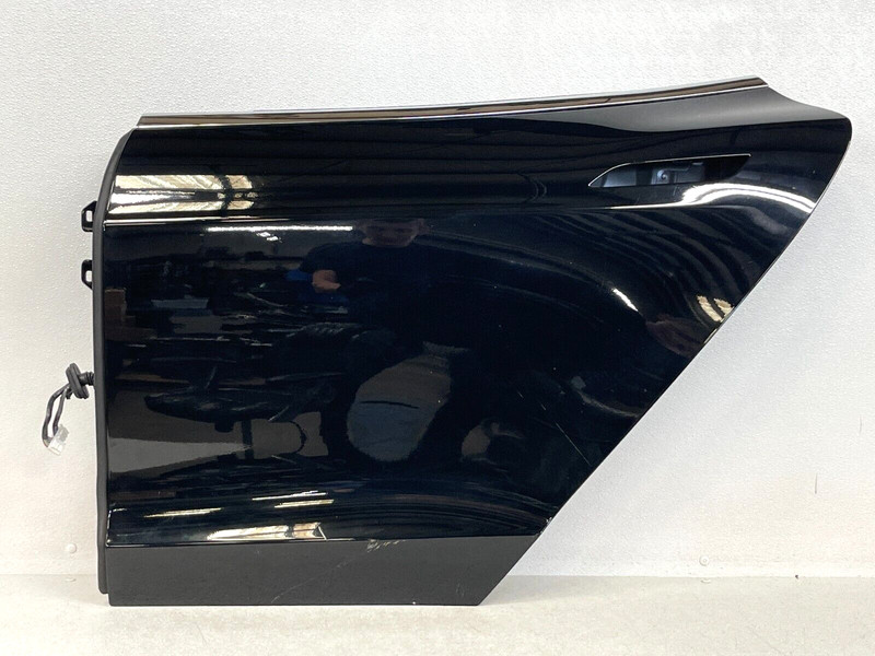 ⭐2012-2016 TESLA MODEL S REAR LEFT DOOR BARE SHELL PANEL SKIN BLACK OEM LOT2TP