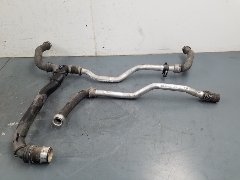 2008 Porsche 911 Turbo 997 Left Radiator Crossover Coolant Pipes #3760 X7