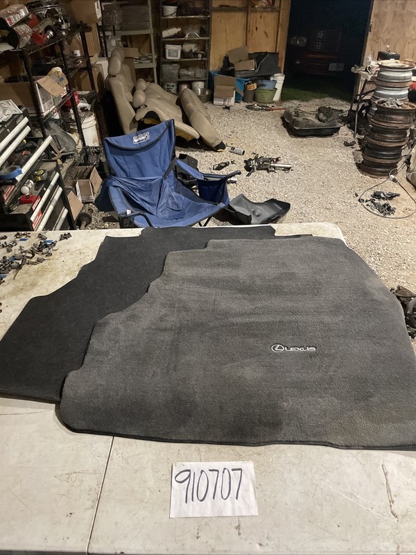 97 98 99 00 01 Lexus ES300 Trunk Carpet Floor Mat W/ Lexus Logo And Under Pad