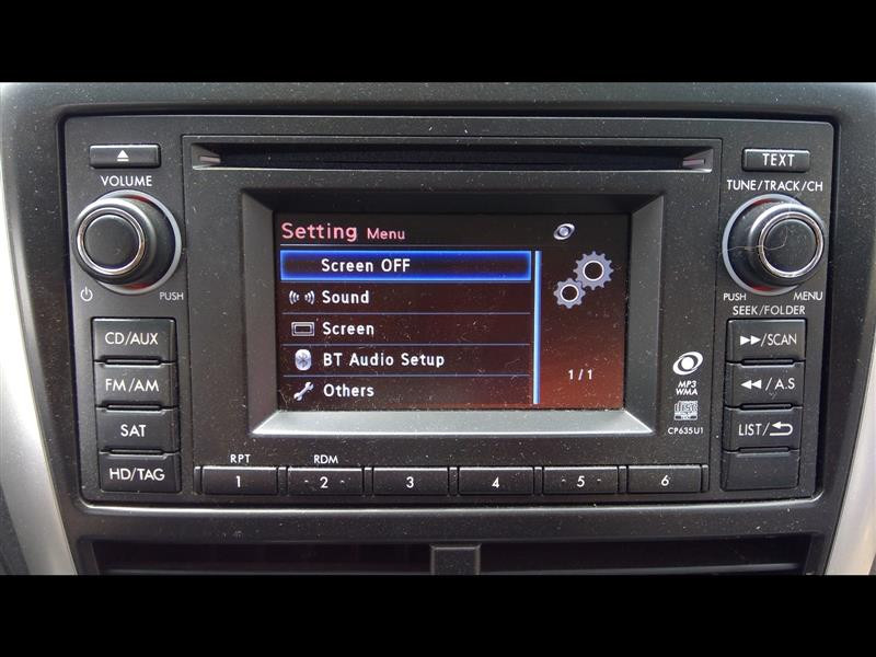 2013 Subaru Forester HD Radio Stereo NON-NAV Disc Player 86201SC630