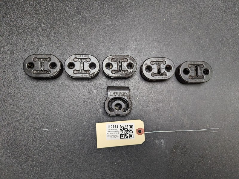 6PC Exhaust Pipe Bracket 2023 Infiniti QX60 20651-04U10 2014 - 2022