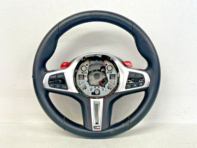 ⭐2021-2024 BMW M3 M4 INTERIOR FRONT LH STEERING BLACK LEATHER WHEEL OEM LOT2506