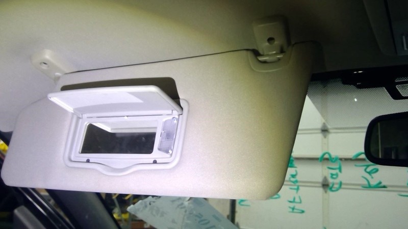 Driver Sun Visor Crew Cab With Illumination Fits 09-10 FORD F150 PICKUP 1781352