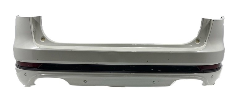 2020 Lincoln Aviator Rear Bumper Assembly White W/ 4 Sensors Hitch Cover Scratch
