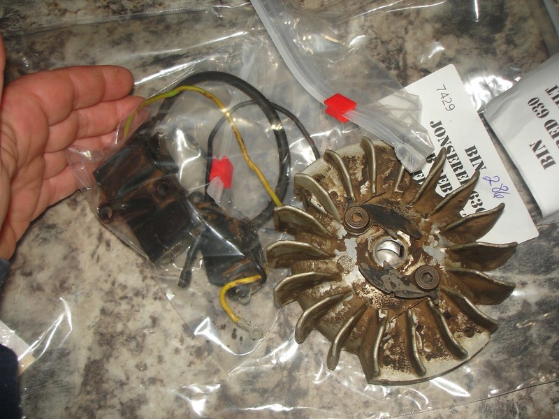 Jonsered 630 coil and flywheel chainsaw part onlybin286