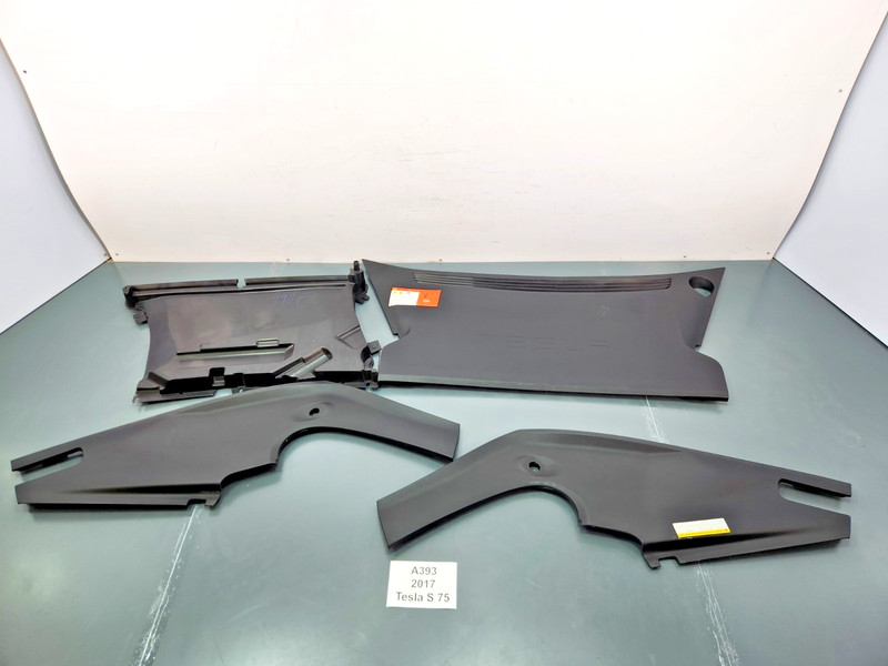 ✅ 2016-2020 OEM Tesla Model S Front Rear Apron Underhood Trim Cover Panel SET