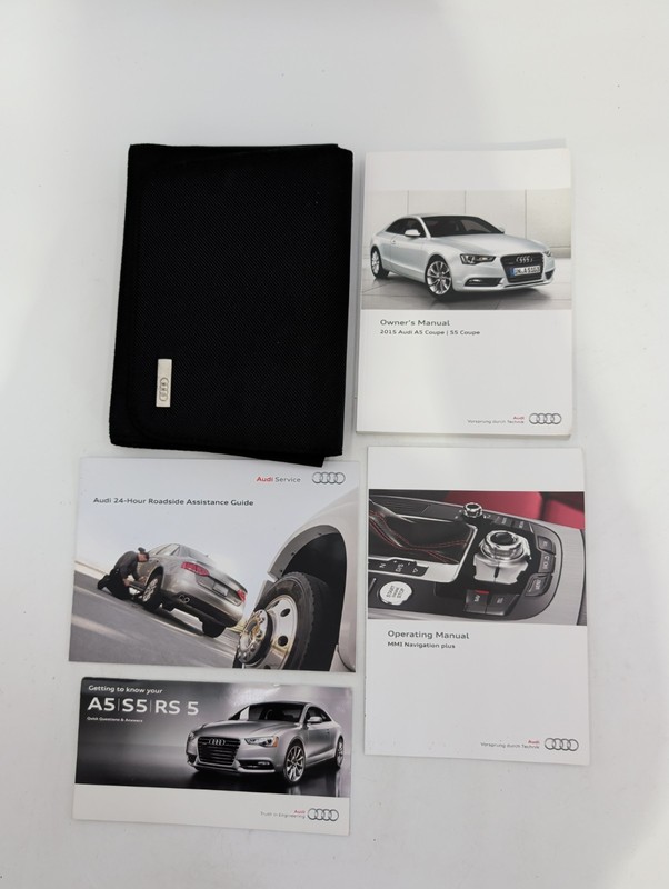 2011 Audi A5 Coupe Owners Manual W/ Navigation Plus And Case