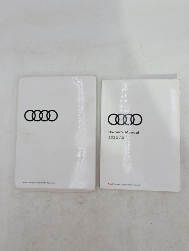 2022 Audi A3 Owners Manual With White Case Plus Free Shipping