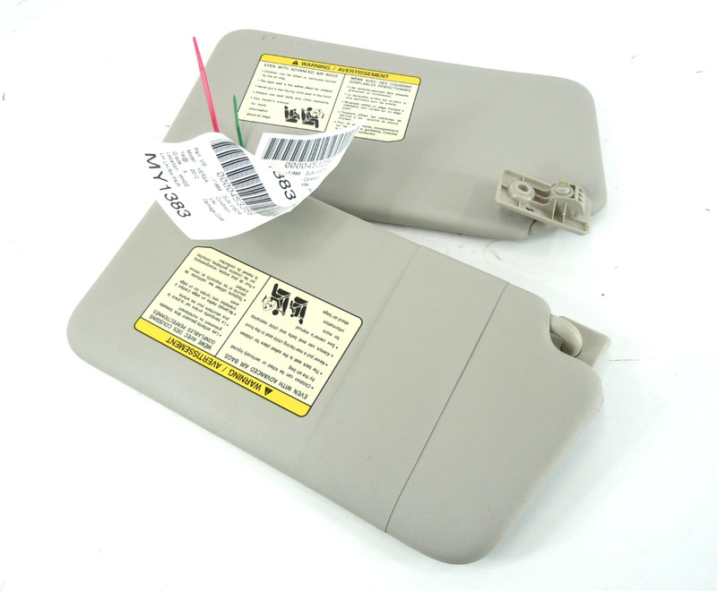 2012-2015 Nissan Versa Sedan Sun Shade Visor Pair Left Right OEM