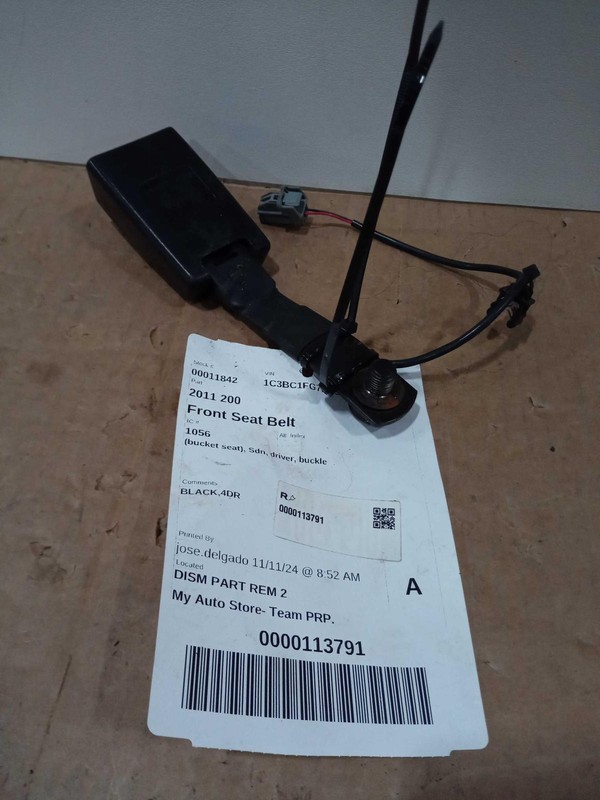 2011 Chrysler 200 Blue Driver Seat Belt OEM Used 135k Miles NJ25-11842-348111