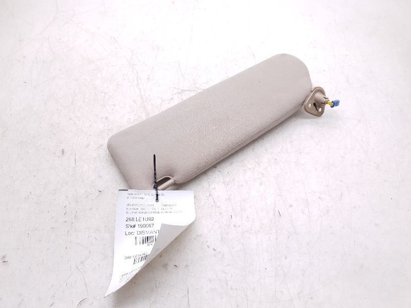 92 93 Lexus SC300 SC400 Passenger Right Sun Visor Tan LB05
