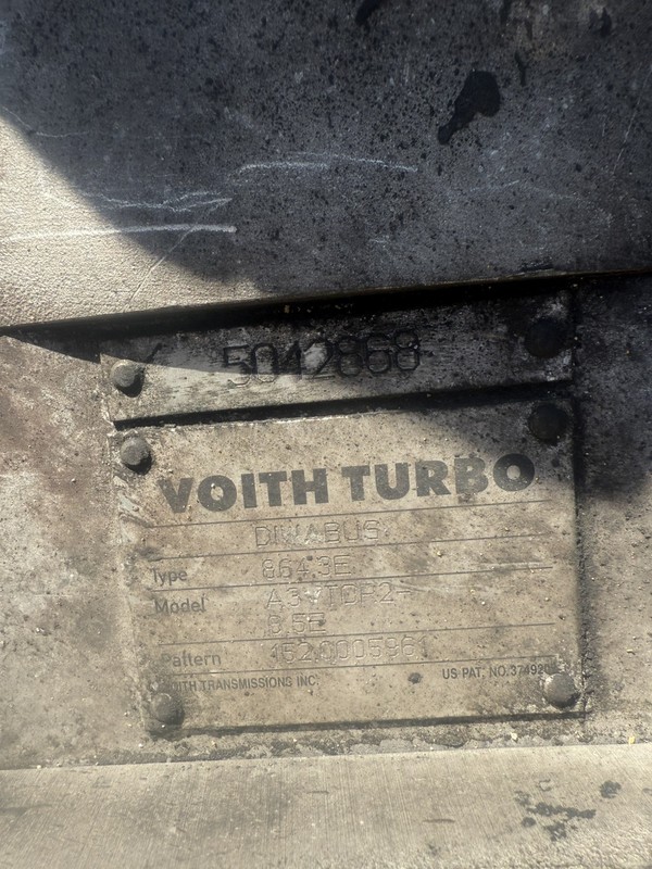 Voith Turbo Transmission DIWABUS 864.3E Model A3VTOR2-8.5E Pattern 152.0005961