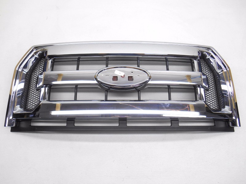 OEM 2015-2016 Ford F150 Front Chrome Grille w/o Emblem