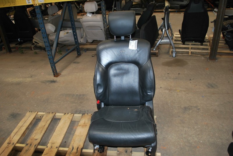 2011-2012 INFINITI QX56 FRONT LEFT DRIVER SIDE SEAT LEATHER BLACK W/ DISPLAY OEM