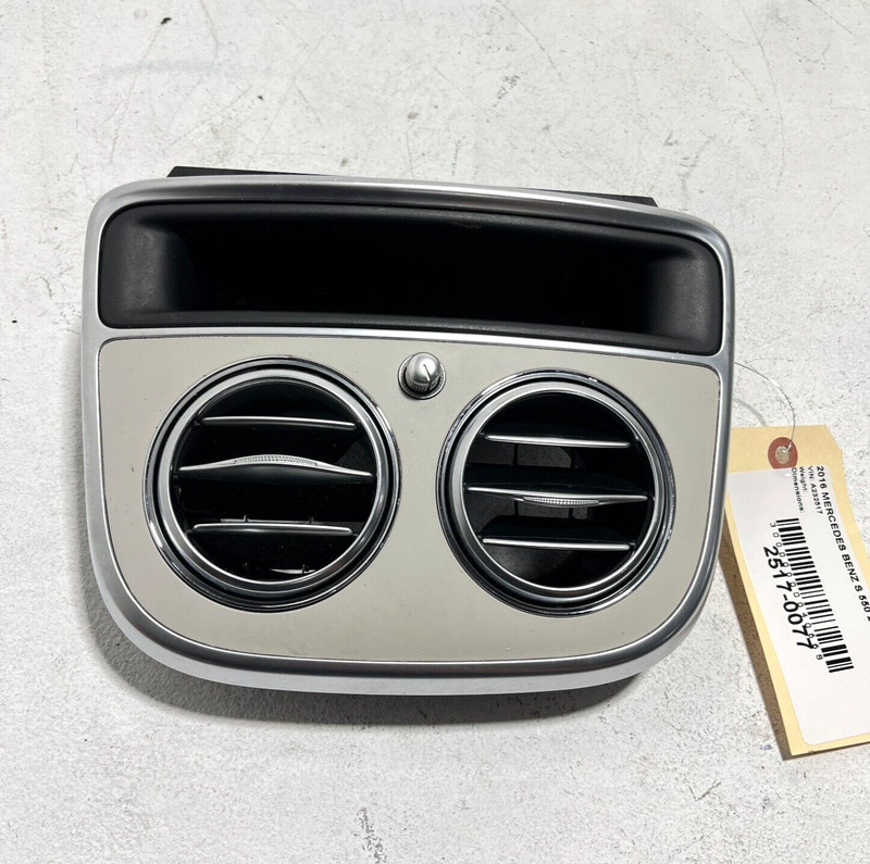 2014-2017 MERCEDES BENZ S550 CONSOLE BACK TRIM COVER PANEL & VENT GRILLE OEM