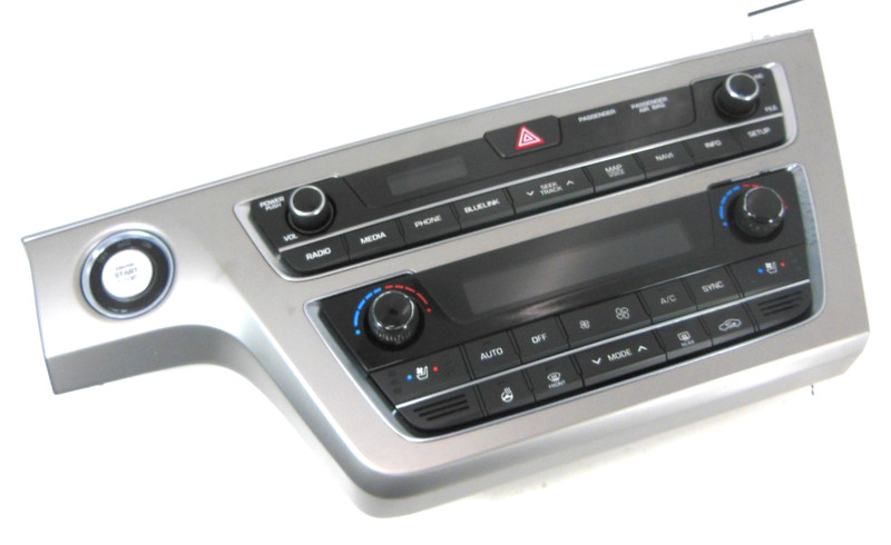15-17 Hyundai Sonata AM FM Radio Climate Temperature Control Panel & Bezel OEM
