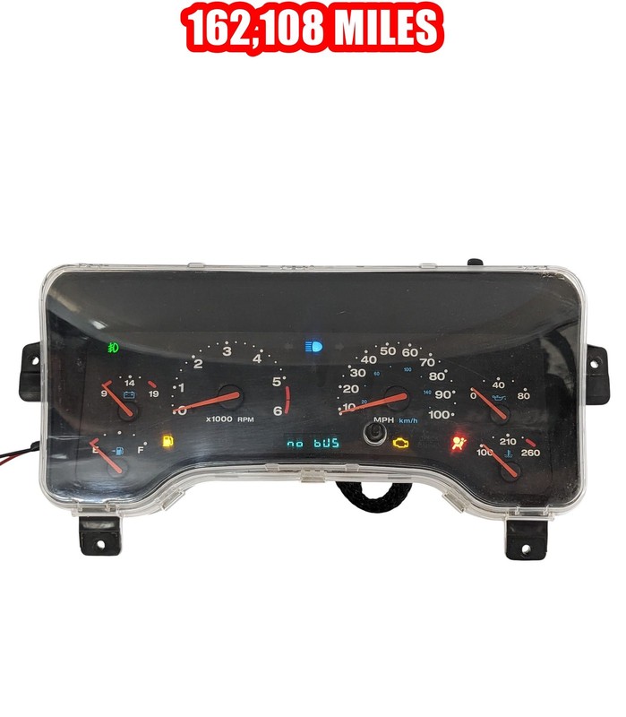 97-00 Jeep Wrangler Speedometer Instrument Dash Gauge Cluster 56009170AD 162K