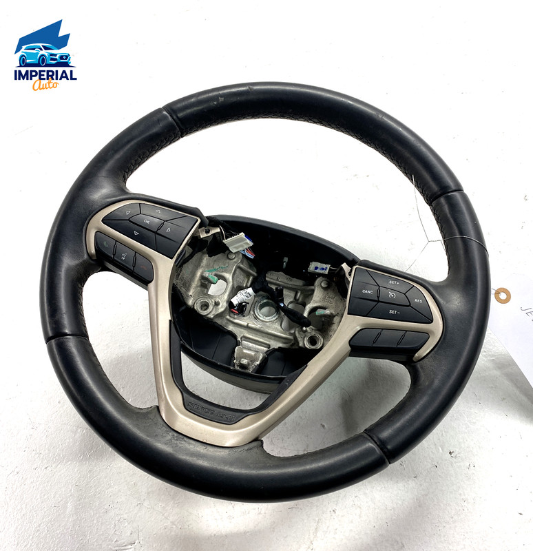 2014-2021 JEEP CHEROKEE LATITUDE STEERING WHEEL W/ SWITCHES & SHIFT PADDLES OEM