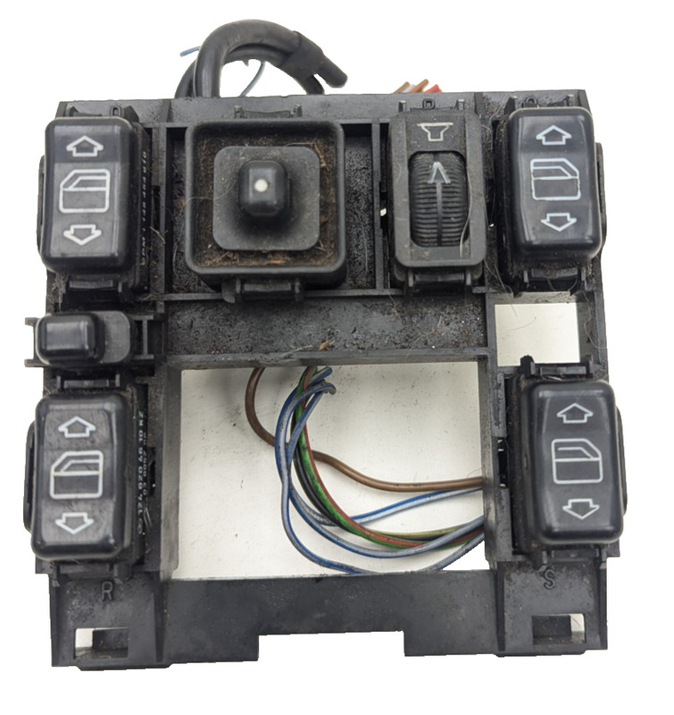 OEM Window lifter switch control unit 91 1992 1993 Mercedes Benz W124 124821027