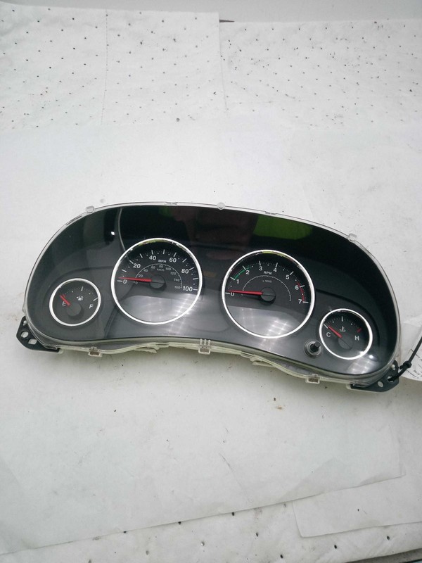2011 Jeep Wrangler Speedometer Gauge OEM Green 100 MPH 68060701AB 163k Miles