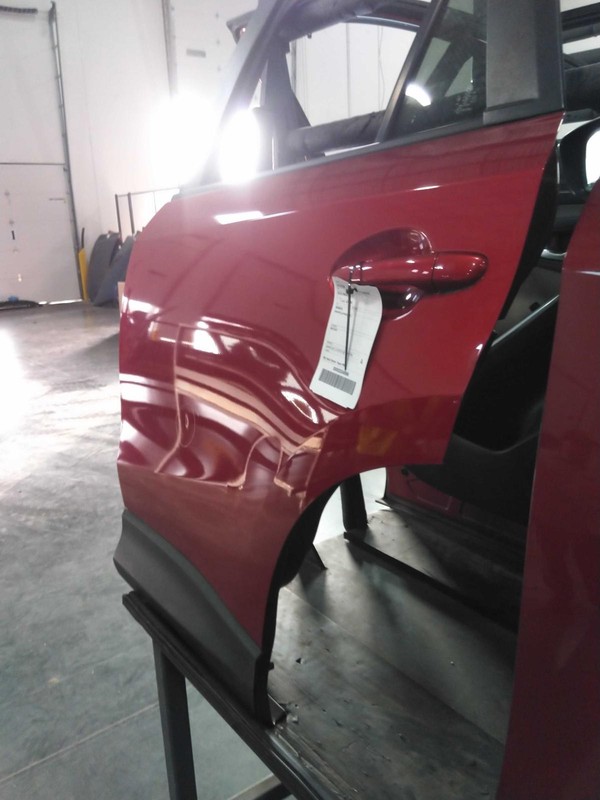 2015 Mazda CX-5 Left Rear Door Red OEM, 131k Miles, Scratch Damage