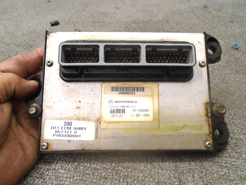 MERCURY MARINE DFI PCM ECU MODULE 857127A9/11 OUTBOARD 2000 200 HP V6 OPTIMAX