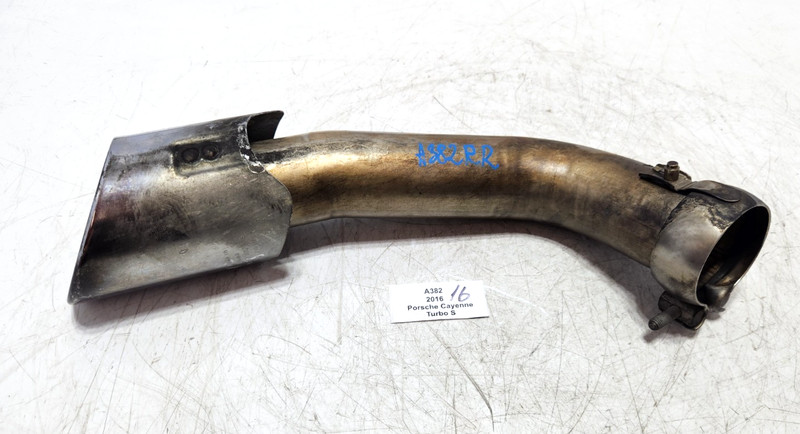 ✅ 15-18 OEM Porsche Cayenne S 958 Rear Right Passenger Side Exhaust Muffler Pipe