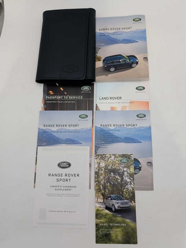 2016 Land Rover Range Rover Sport Owners Manual With Case Free Shipping