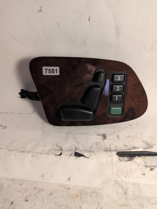 1996-2000 MERCEDES E320 POWER SEAT SWITCH W/WOOD BEZEL PASSENGER SIDE OEM
