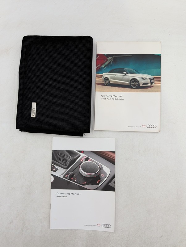 2016 Audi A3 Cabriolet Owners Manual With Case Plus Radio System Free Shipping