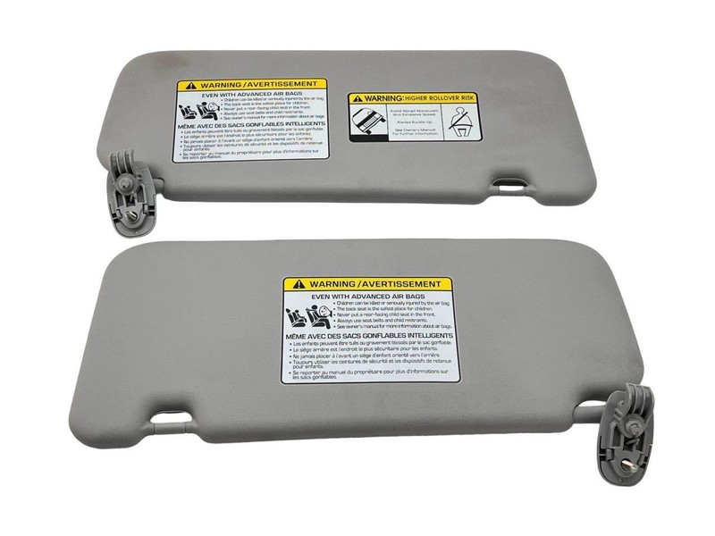 2021-2023 Hyundai Kona Left And Right Sun Visor Pair Set Of 2 Gray