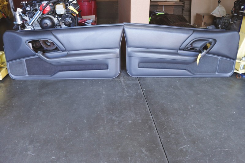 1993 2002 Camaro SS Driver Passenger Door Panels Graphite Gray OEM GM 20K Pair