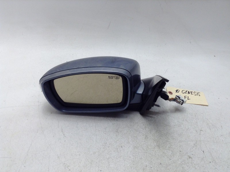 09-14 HYUNDAI GENESIS FRONT LEFT DRIVER DOOR SIDE VIEW MIRROR BLUE OEM