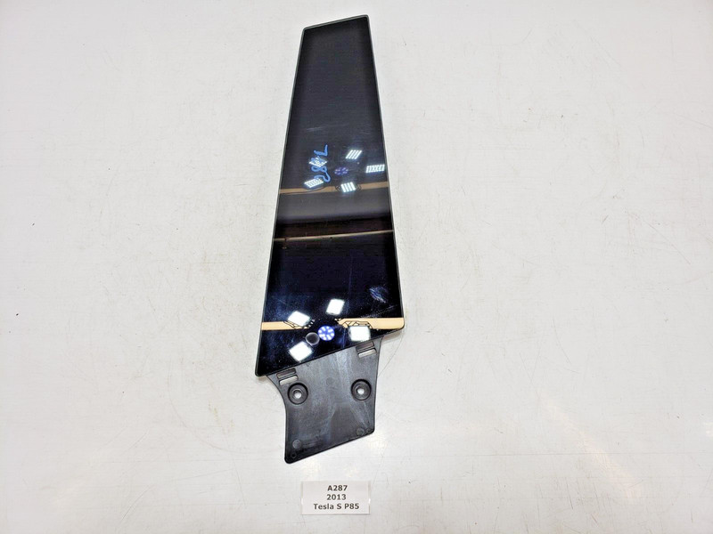 ✅ 2012-2016 OEM Tesla Model S Left Driver Side Pillar Applique Glass