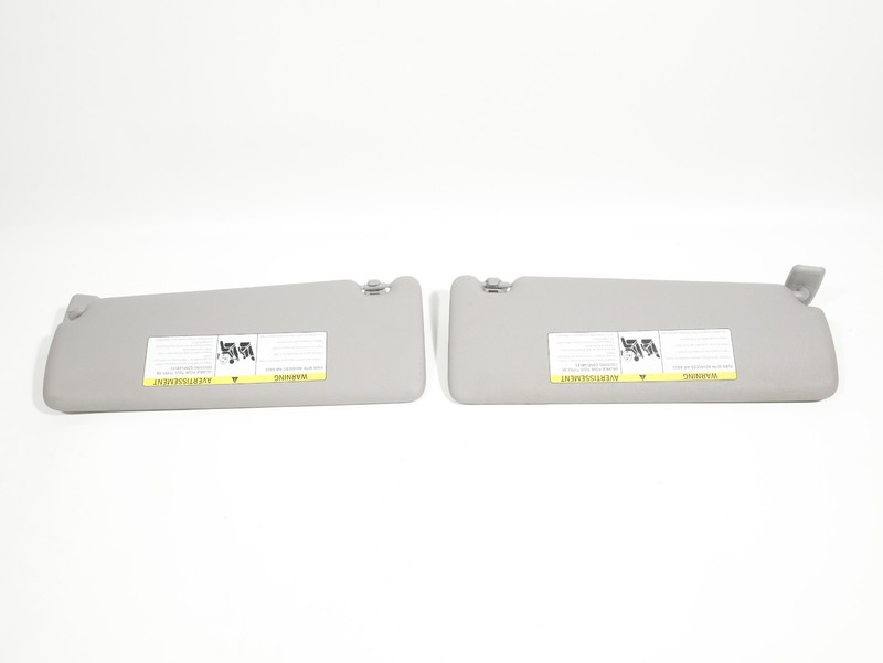 2012-2018 BMW 320i 328i 330i F30 Front LEFT & RIGHT Sun Visor Pair Grey OEM
