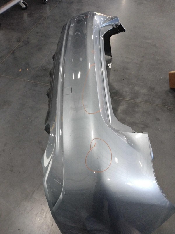 2018 INFINITI Q50 OEM Rear Bumper Assembly Blue - Scratches, 73k Miles