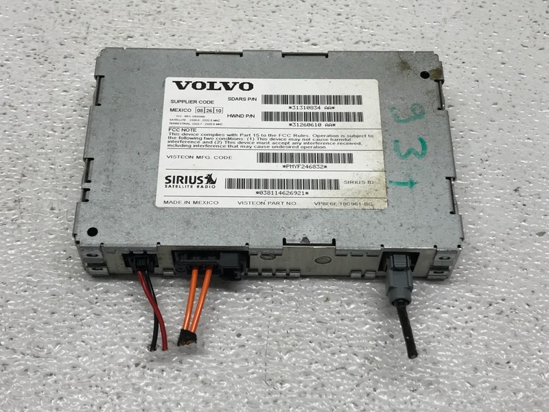 2009 - 2013 Volvo XC60 Satellite Radio Receiver Control Module OEM