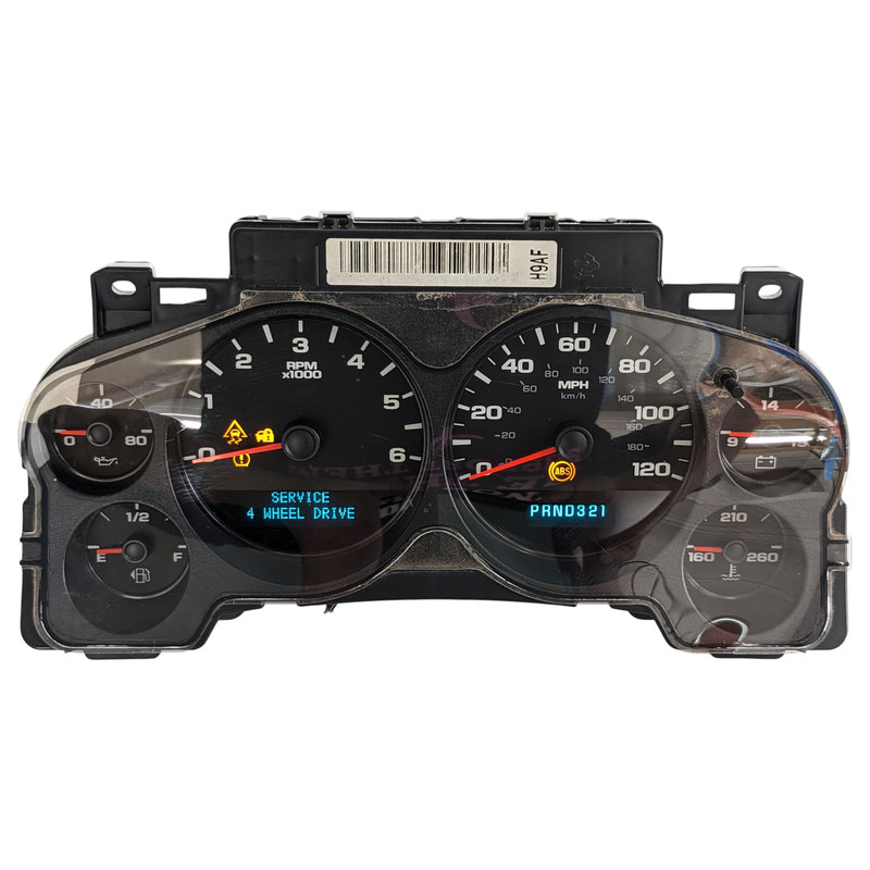 07-09 Chevy Silverado GMC Sierra 1500 Speedometer Instrument Cluster W/ Bezel