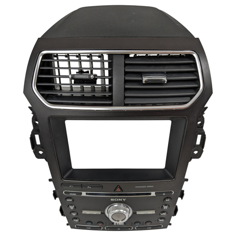 2016-2018 Ford Explorer CD Player Radio Climate Control Air Vents Bezel Trim OEM
