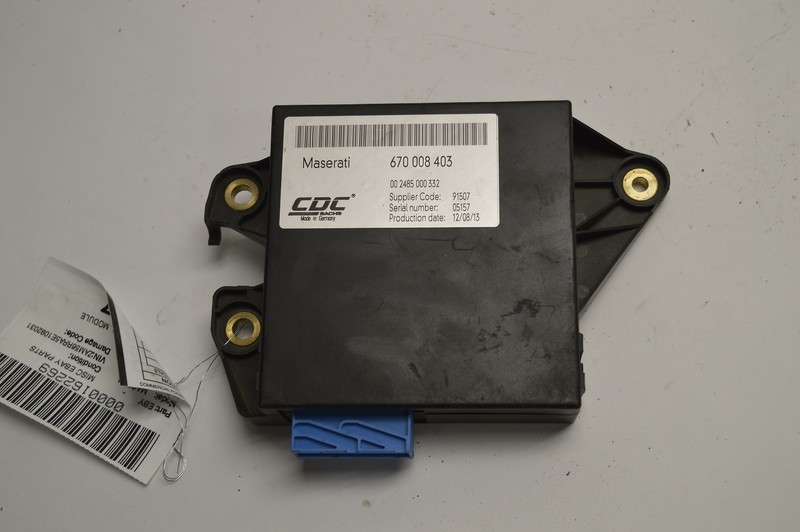 2014-2017 MASERATI QUATTROPORTE S Q4 REAR SUSPENSION CONTROL MODULE UNIT OEM