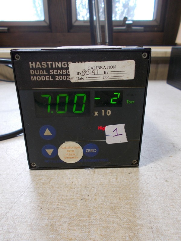 Teledyne HastingsModel 2002 Dual Sensor Vacuum Gauge HPM-UPGRAD-01