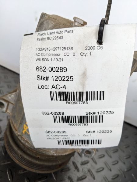 AC Compressor Fits 07-11 HHR 597783