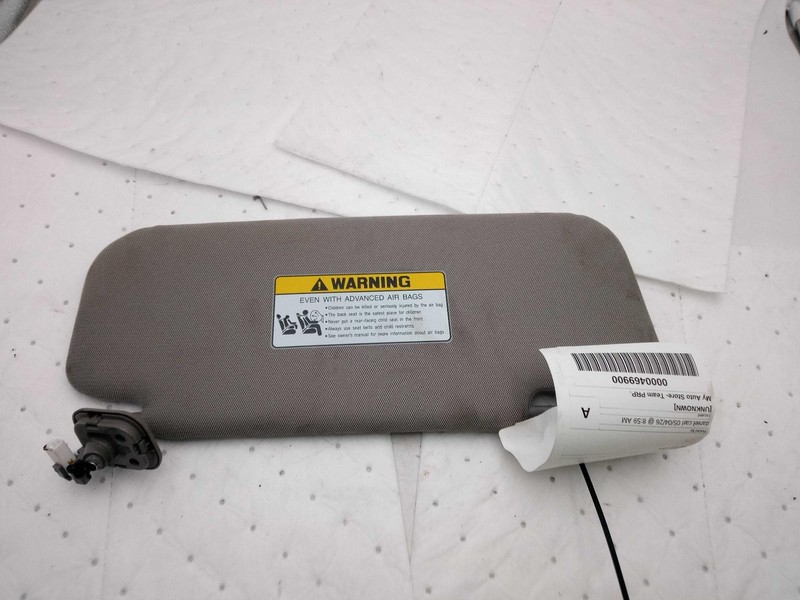 2018 Genesis G80 Sun Visor Gray Used OEM 436262 4DR SED 63000 Miles