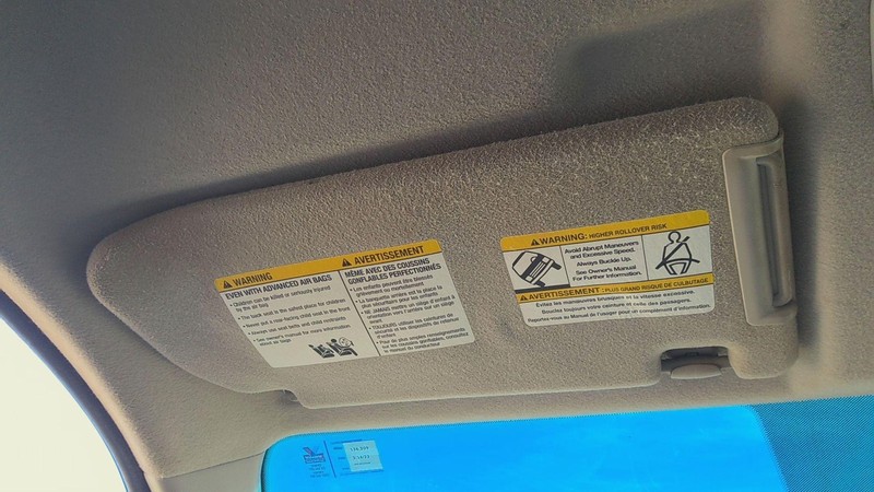 Sun Visor NISSAN XTERRA Left 05 06 07 08 09 10 11 12
