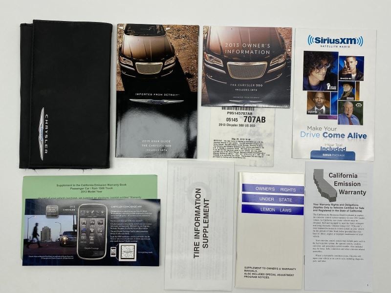 Owners Manual 2013 Chrysler 300 82134