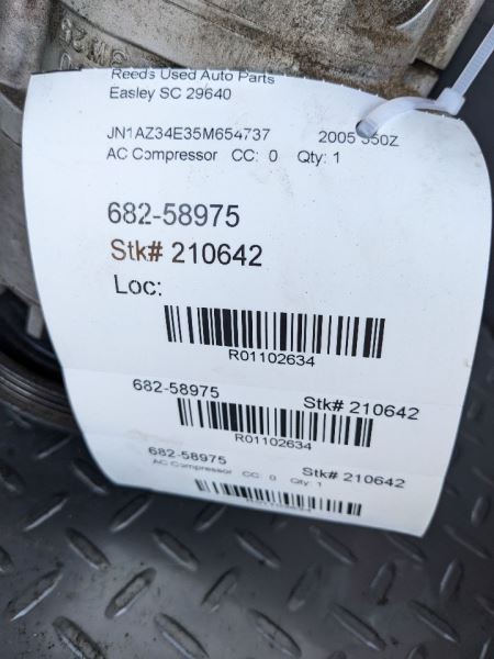 AC Compressor Fits 03-06 350Z 1102634