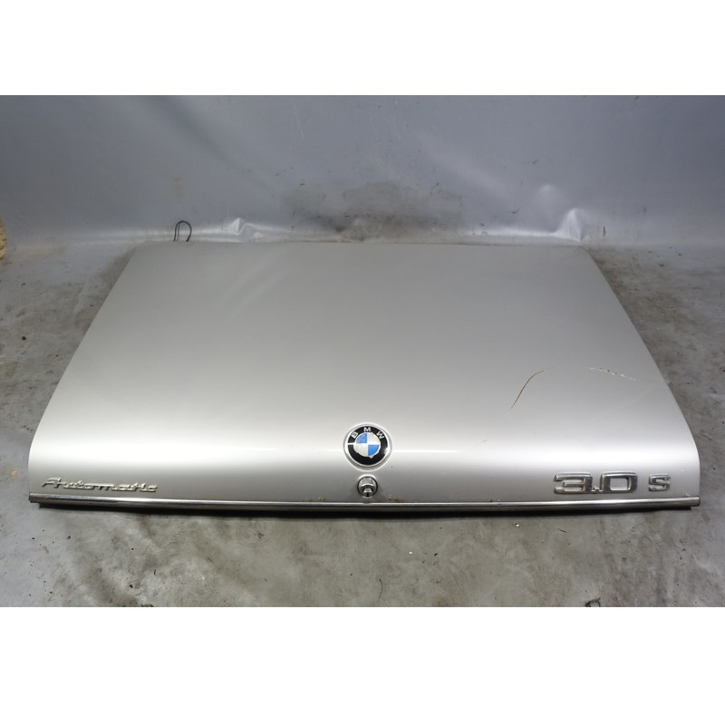 Damaged BMW E3 Bavaria Sedan Trunk Deck Lid Polaris Silver 060 1969-1976 OEM