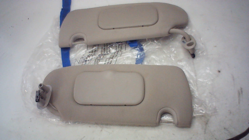 2000-2007 Ford Focus Driver & Passenger Side Sun Visor Pair Set Gray Cloth OEM