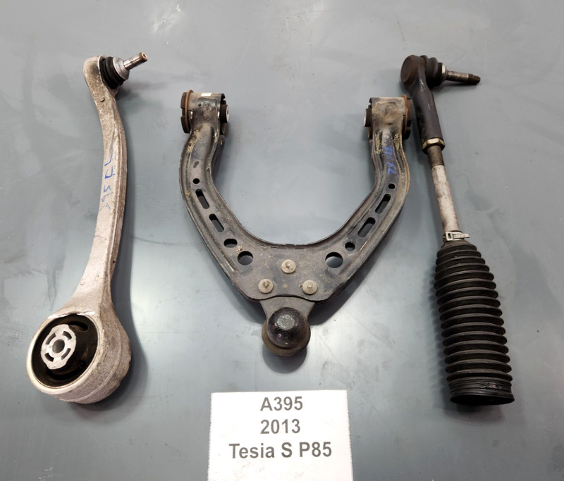 ✅ 12-16 OEM Tesla Model S Front Left Driver Lower Upper Control Arm SET Of 3