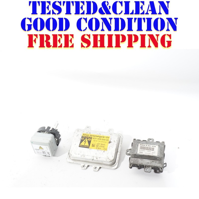 07 08 09 BMW 328i ADAPTIVE HEADLIGHT XENON MODULEBALLAST BULB D1S SET OF 3 OEM